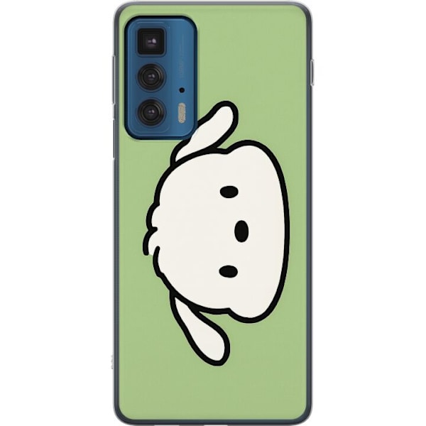 Motorola Edge 20 Pro Läpinäkyvä kuori Snoopy Flip