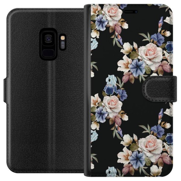 Samsung Galaxy S9 Plånboksfodral Floral