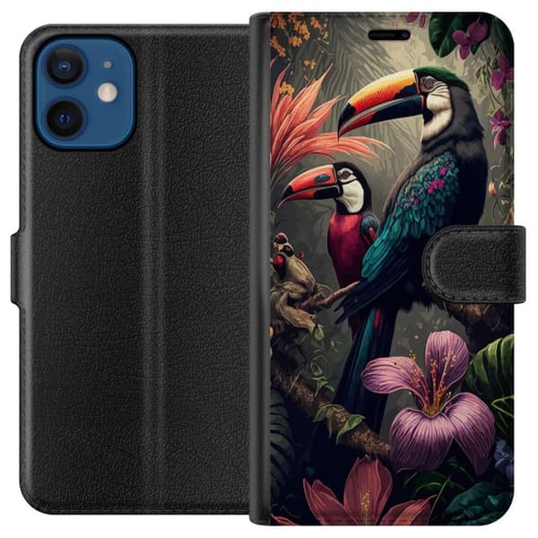 Kompatibelt Plånboksfodral till Apple iPhone 12 Tropisk