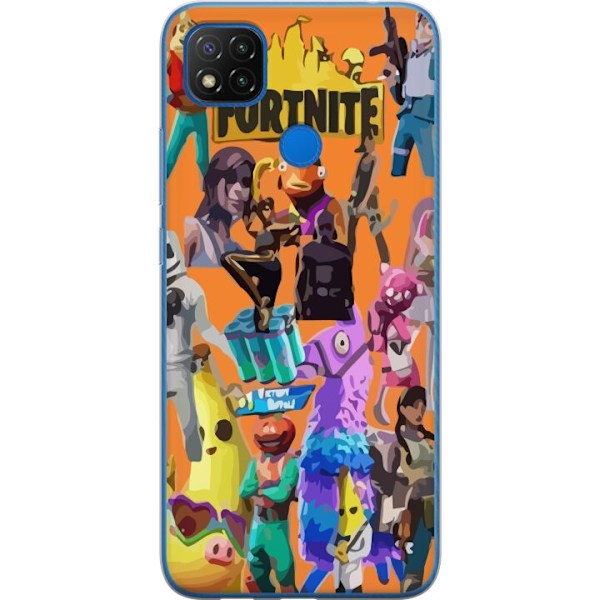 Xiaomi Redmi 9C NFC Gennemsigtig cover Fortnite