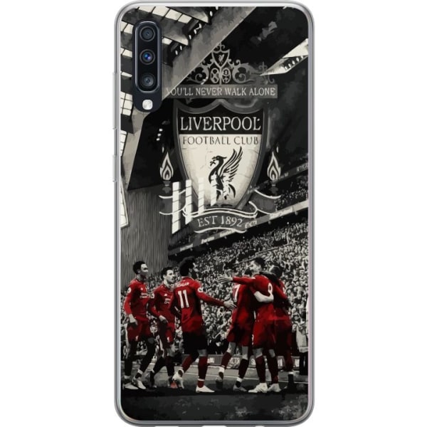 Samsung Galaxy A70 Läpinäkyvä kuori Liverpool