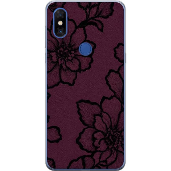 Kompatibel Mobilcover til Xiaomi Mi Mix 3 Brombærblomst lilla