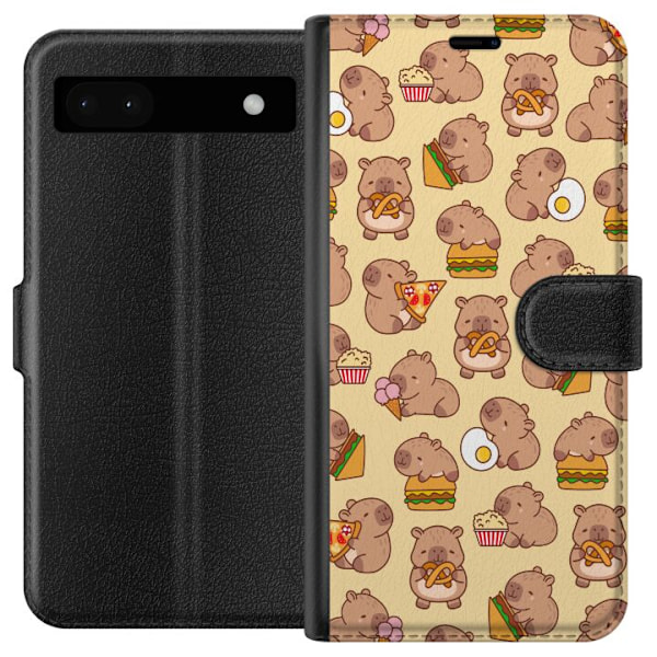 Google Pixel 6a Lompakkokotelo Kawaii capybara puhelinkotelo useilla söpöillä hahmoilla