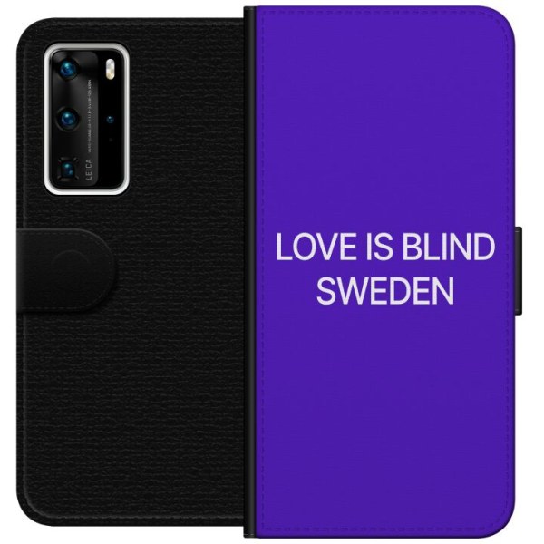 Huawei P40 Pro Lompakkokotelo Rakkaus on sokea