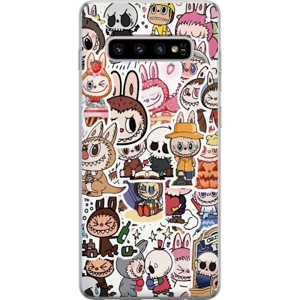 Samsung Galaxy S10+ Läpinäkyvä kuori Labubu All-Stars – POP MART Erikoispainos