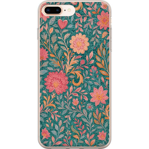 Apple iPhone 8 Plus Läpinäkyvä kuori Floral Dream