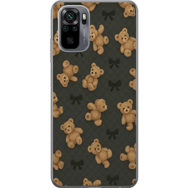 Xiaomi Redmi Note 10S Gjennomsiktig deksel Teddy Klemmer