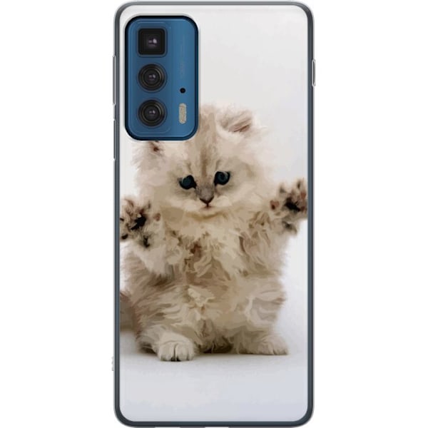 Motorola Edge 20 Pro Gjennomsiktig deksel Katt