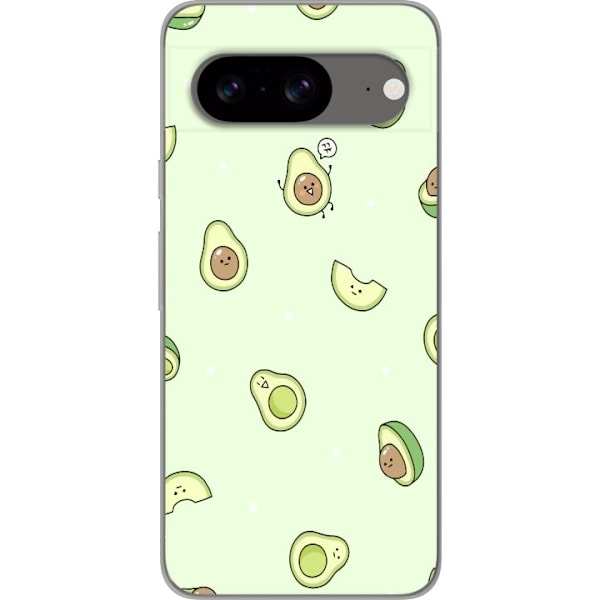 Google Pixel 8 Gennemsigtig cover Avocado Mønster