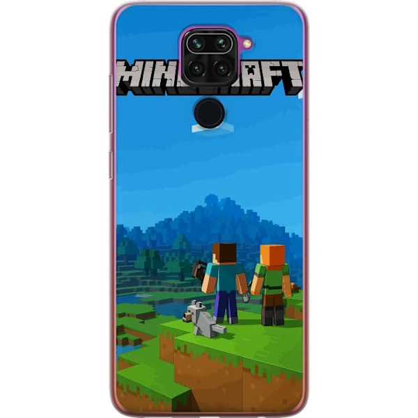 Xiaomi Redmi Note 9 Läpinäkyvä kuori Minecraft Key Art