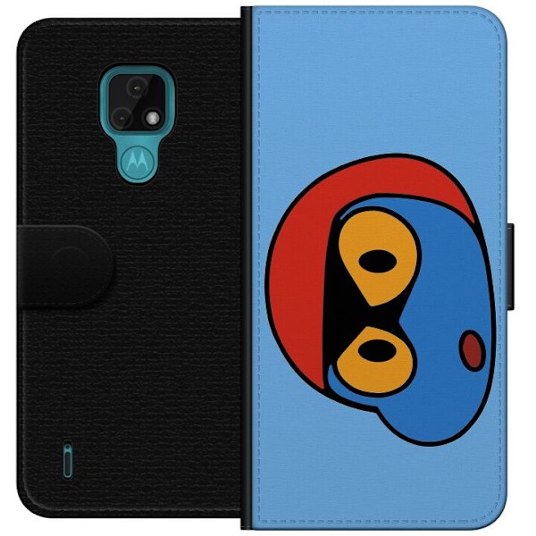 Motorola Moto E7 Tegnebogsetui Bold Bot Head