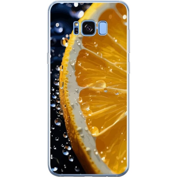 Samsung Galaxy S8+ Läpinäkyvä kuori Appelsiini