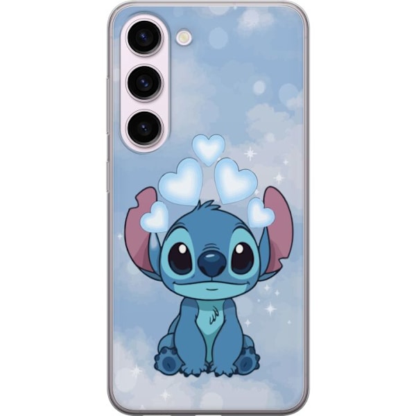 Samsung Galaxy S23 Genomskinligt Skal Stitch Hoppande Glädje – Rolig Design för Present