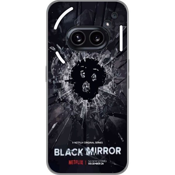 Nothing Phone (2a) Plus Genomskinligt Skal Black Mirror Sci-Fi