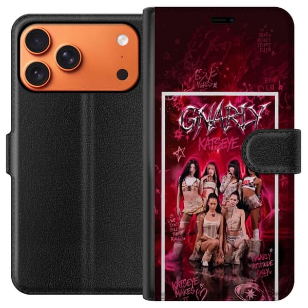 Yhteensopiva Lompakkokotelo Apple iPhone 17 Pro Max KATSEYE vaaleanpunainen