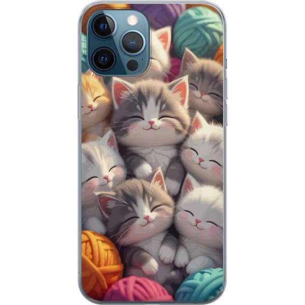 Yhteensopiva Puhelinkuori Apple iPhone 12 Pro Sovande kattungar beige