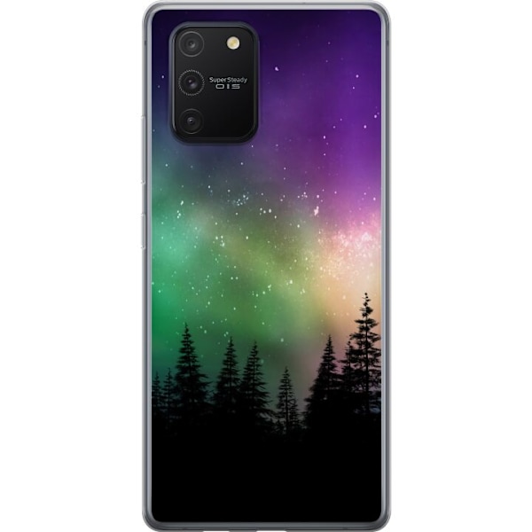 Samsung Galaxy S10 Lite Läpinäkyvä kuori Revontulet