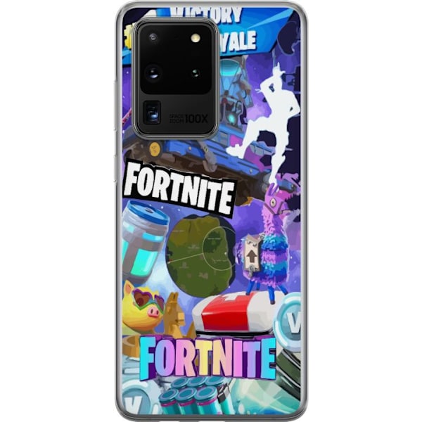 Samsung Galaxy S20 Ultra Läpinäkyvä kuori Fortnite