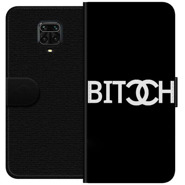 Xiaomi Redmi Note 9 Pro Lompakkokotelo Bitch Chanel -inspiroima katumuoti Muoti Tekstimotiivi Trendi Ikoninen Tyyli Kaupunkisuunnittelu