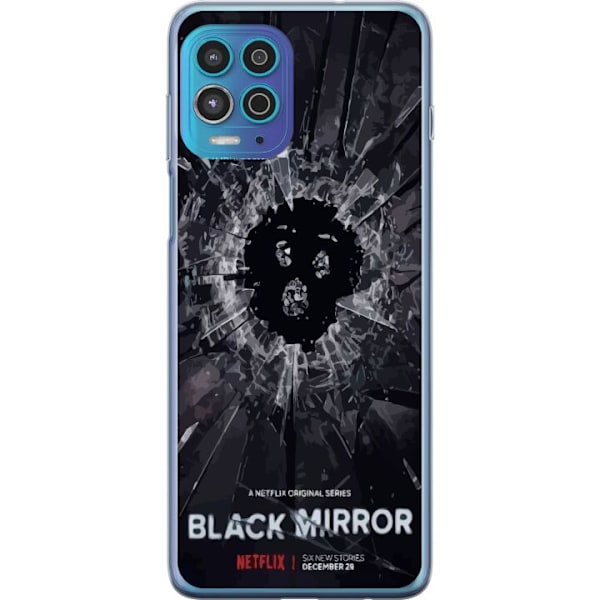 Motorola Moto G100 Genomskinligt Skal Black Mirror Sci-Fi Netf