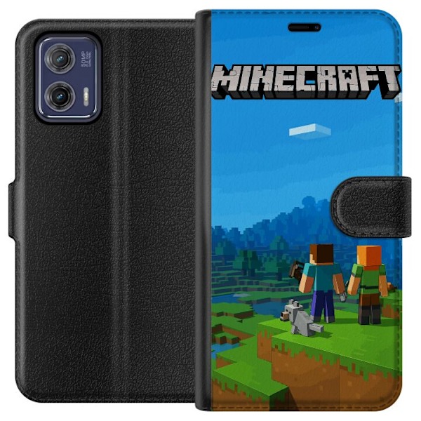 Motorola Moto G73 Lompakkokotelo Minecraft Key Art