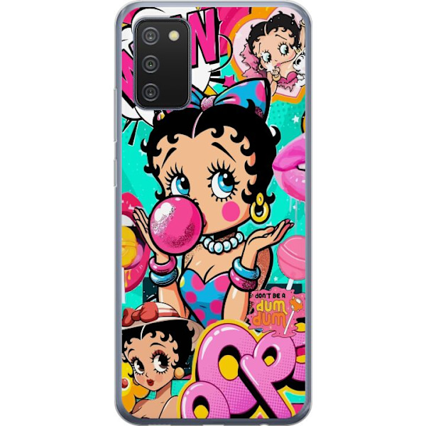 Samsung Galaxy A02s Genomskinligt Skal Betty Boop