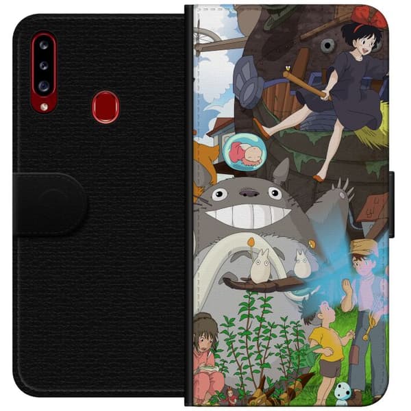 Kompatibelt Plånboksfodral till Samsung Galaxy A20s Studio Ghibli