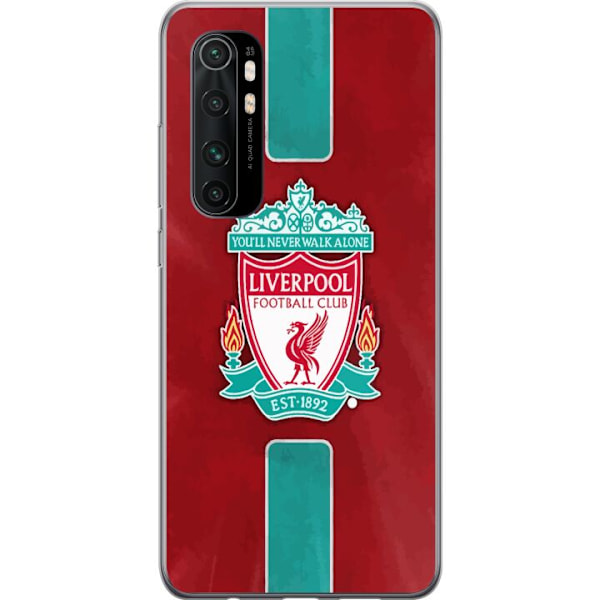Xiaomi Mi Note 10 Lite Genomskinligt Skal Liverpool FC – Klassisk Fotbollsstolthet i Rött