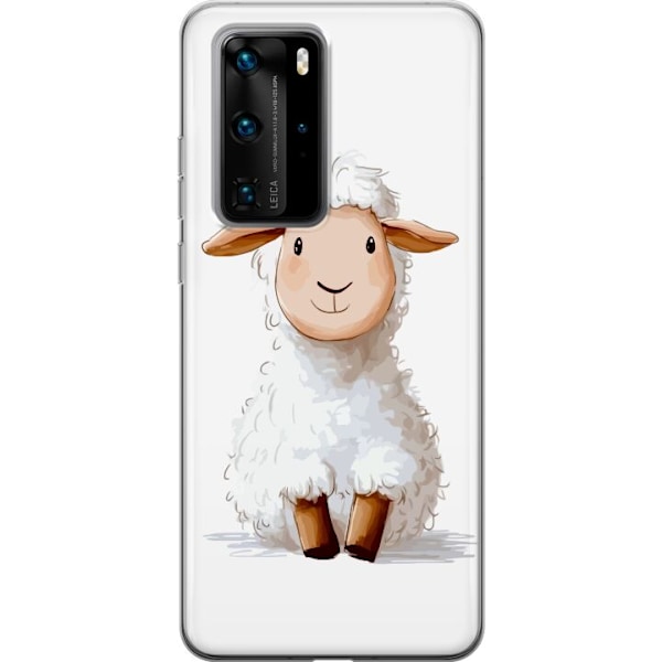 Huawei P40 Pro Läpinäkyvä kuori Suloinen Lammas - lasten ja