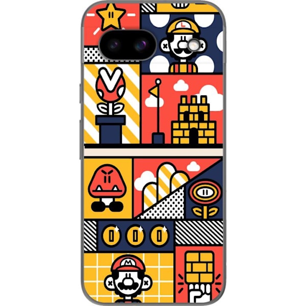 Google Pixel 8a Gennemsigtig cover Super Mario