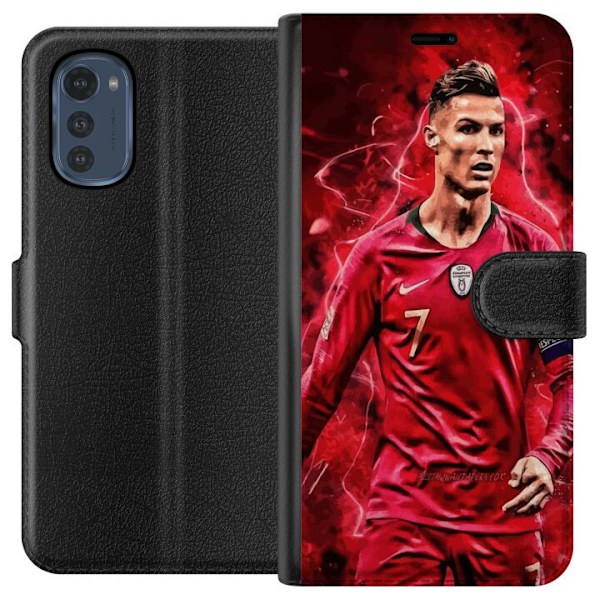 Motorola Moto E32s Plånboksfodral Ronaldo Skills – CR7 Design för Äkta Supporters