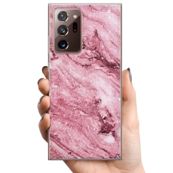 Samsung Galaxy Note20 Ultra TPU Mobildeksel Glitrer Marmor