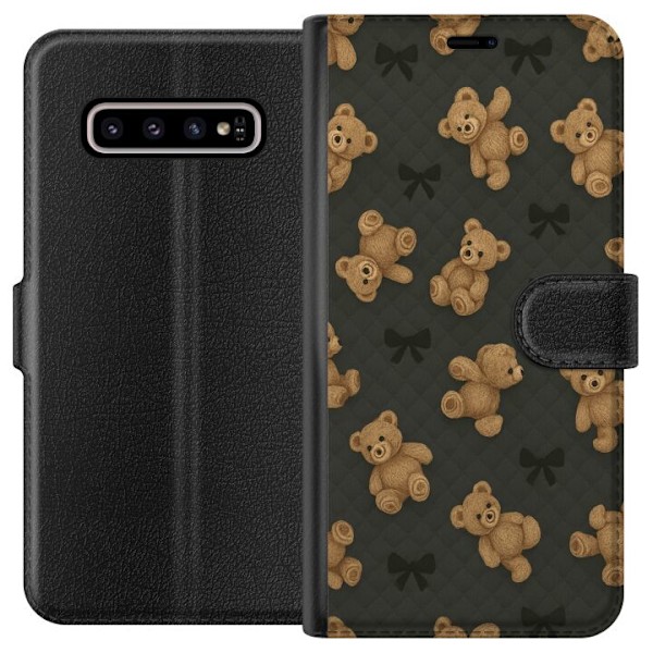 Samsung Galaxy S10+ Tegnebogsetui Teddy Knus