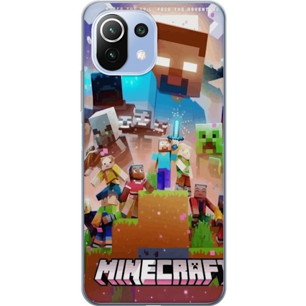 Xiaomi 11 Lite 5G NE Läpinäkyvä kuori Minecraft