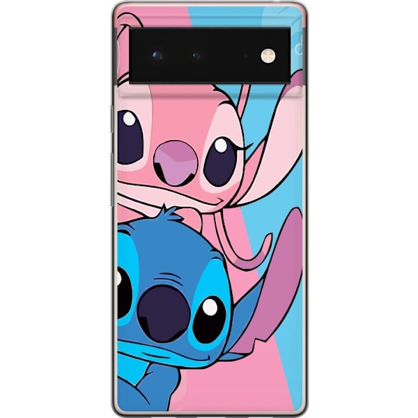 Google Pixel 6 Läpinäkyvä kuori Stitch & Angel