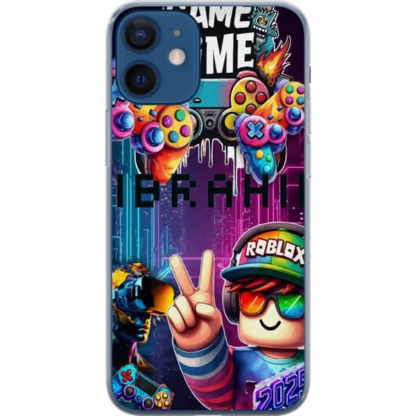 Kompatibelt Mobildeksel til Apple iPhone 12 mini Neon gamer-kunst
