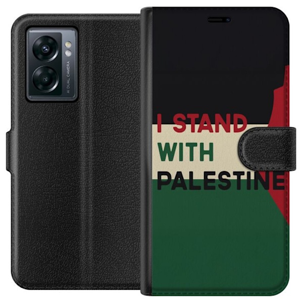 OnePlus Nord N300 Plånboksfodral Stand with Palestine – solidaritetsdesign med starkt budskap