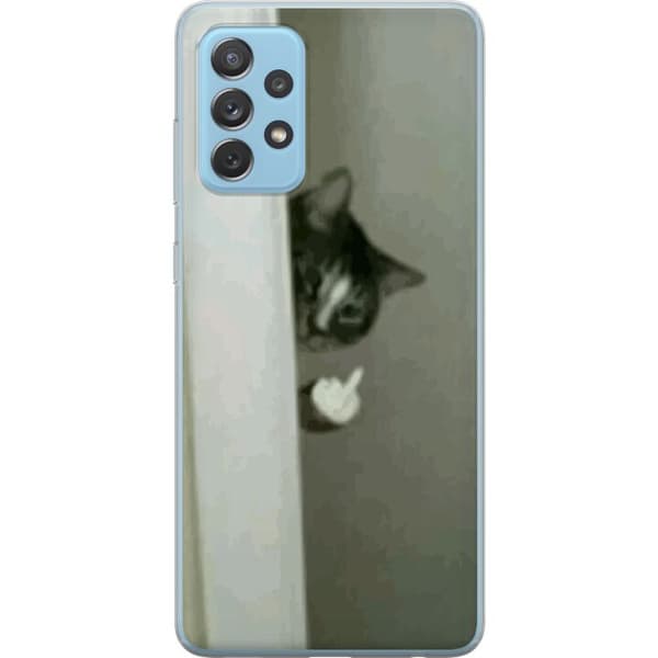 Kompatibelt Mobilskal till Samsung Galaxy A52 5G HAHA Katt