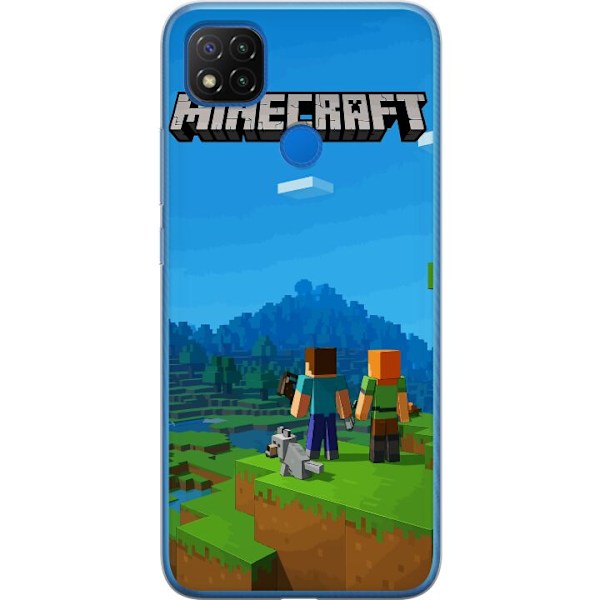 Xiaomi Redmi 9C Genomskinligt Skal Minecraft Key Art