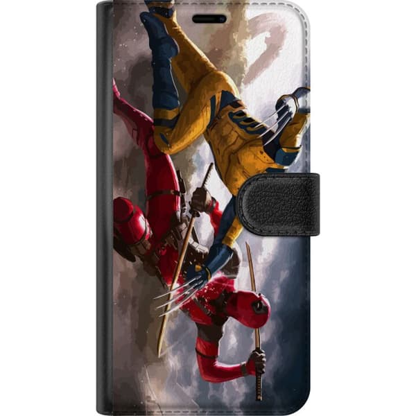 Kompatibel Tegnebogsetui til Samsung Galaxy A15 5G Wolverine Deadpool