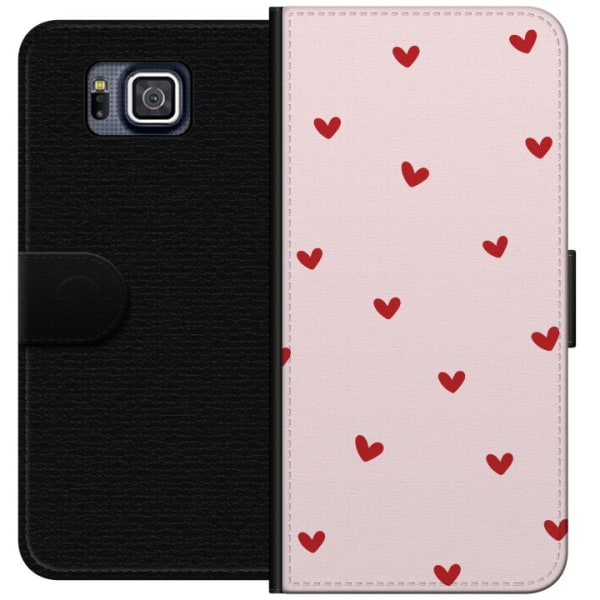 Samsung Galaxy Alpha Plånboksfodral Hjärtan