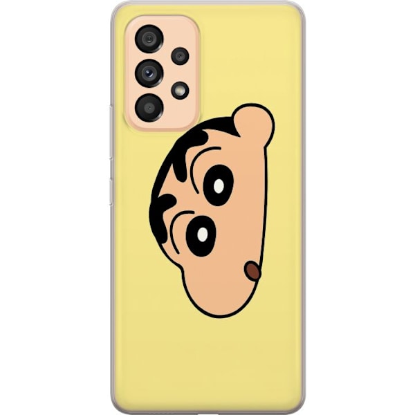 Samsung Galaxy A53 5G Läpinäkyvä kuori Peeking Shinchan