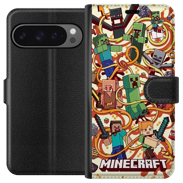 Google Pixel 9 Pro XL Lompakkokotelo Minecraft