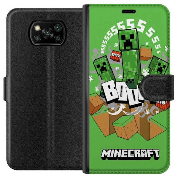Xiaomi Poco X3 NFC Lommeboketui Minecraft Boom