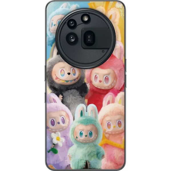 Nothing Phone (3a) Pro Genomskinligt Skal Labubu Sketch Style – Handritat monster i tusch