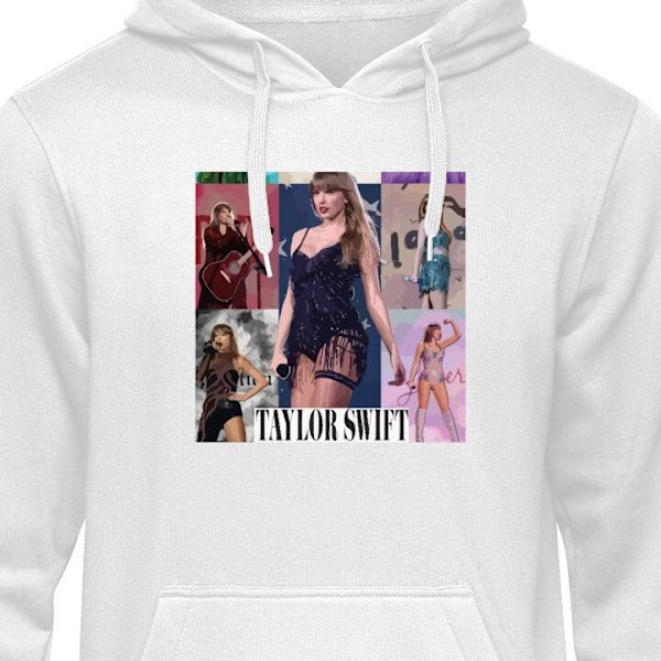 Barn-Hoodie | Mjuk Huvtröja för Barn Taylor Swift vit 12-13 År