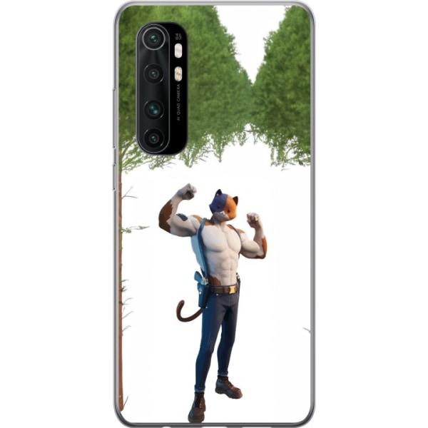 Xiaomi Mi Note 10 Lite Gennemsigtig cover Fortnite - Meowscles