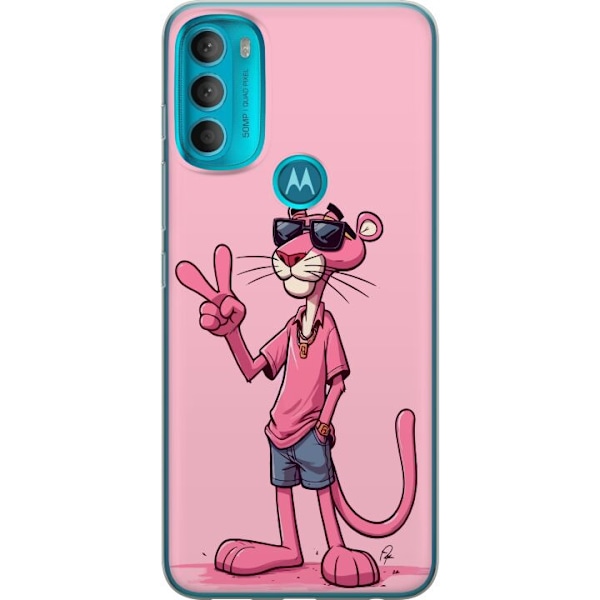 Motorola Moto G71 5G Gjennomsiktig deksel Pink Panter Peace