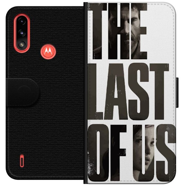 Motorola Moto E7 Power Tegnebogsetui The Last of Us Ellie Joel Apokalypse Clickers TV-serie Fanart Dystopi Spilmotiv