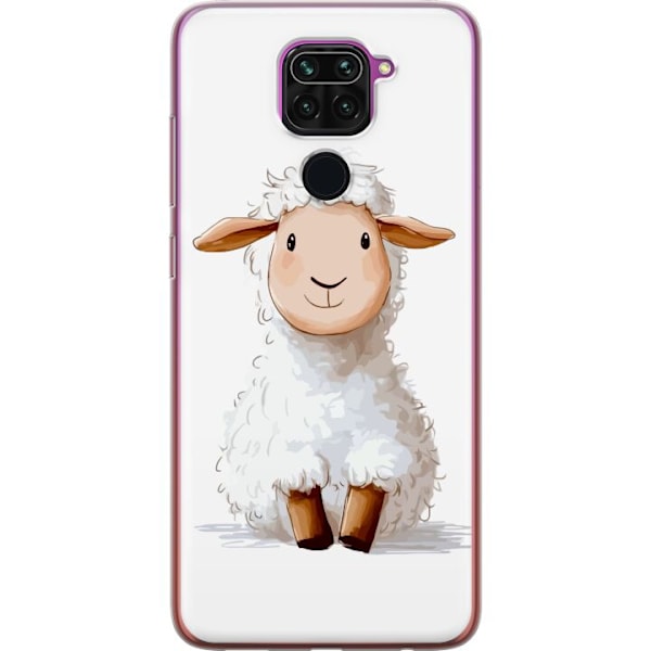 Xiaomi Redmi Note 9 Läpinäkyvä kuori Suloinen Lammas - lasten ja vauvan tuotteita sarjakuvatyyliin